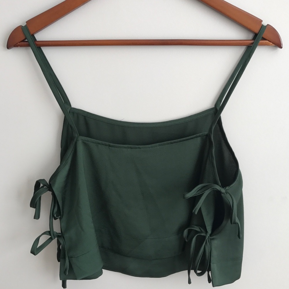 Topshop Side Tie Crop Cami - Picture 6 of 8